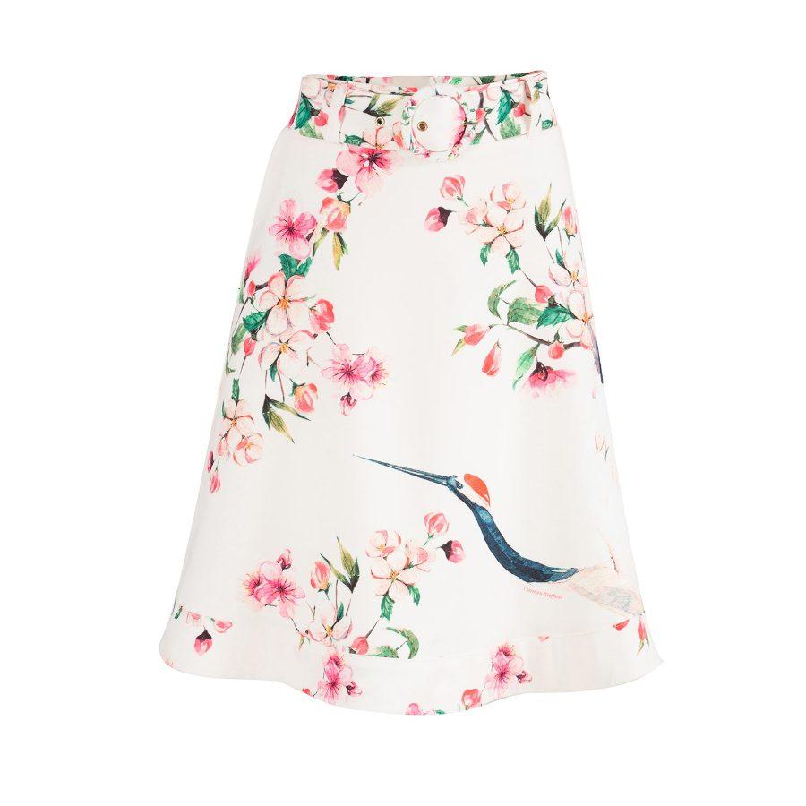 FALDA MIDI EVASE LOCALIZADA