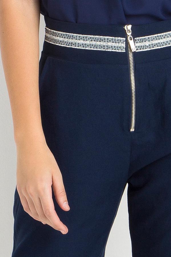 PANTALÓN SASTRE CON APLIQUE