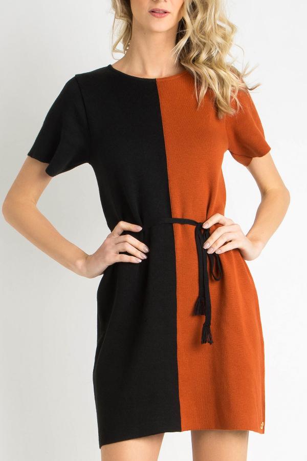 VESTIDO BICOLOR