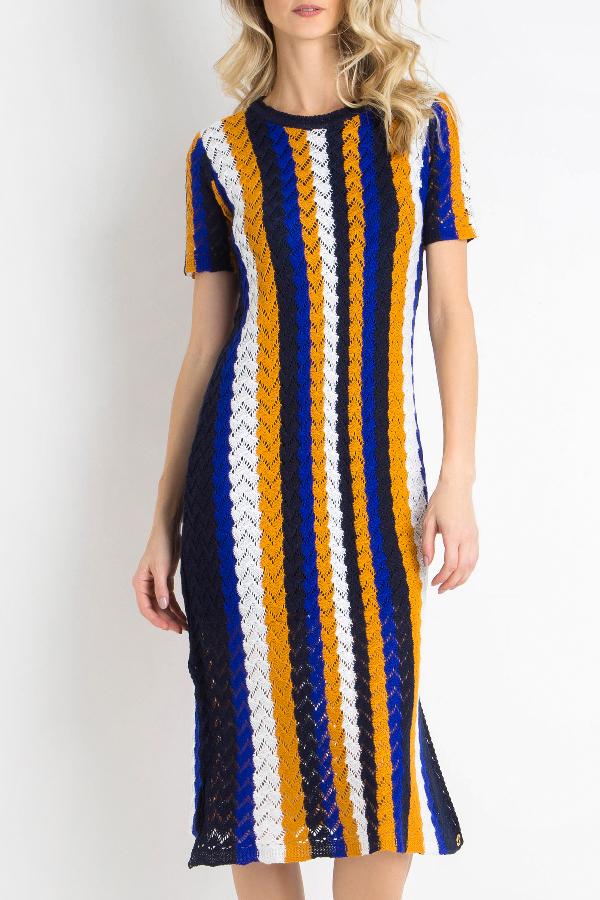 VESTIDO MIDI PONTO CROCHET