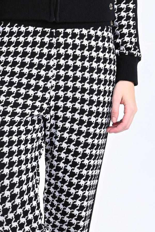 PANTALON PIED DE POUPLE B/N