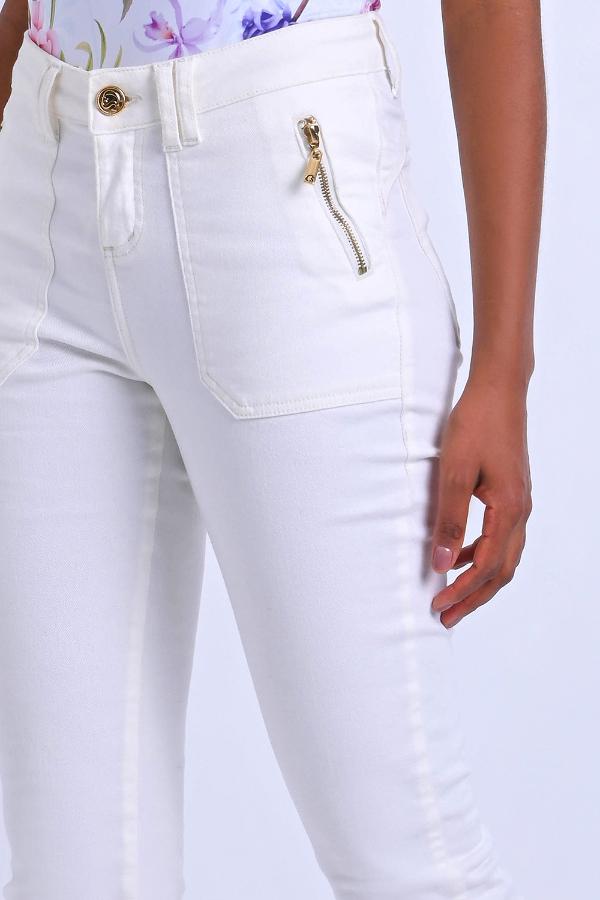 PANTALON SKINNY CON ZIPERES BOLSILLO