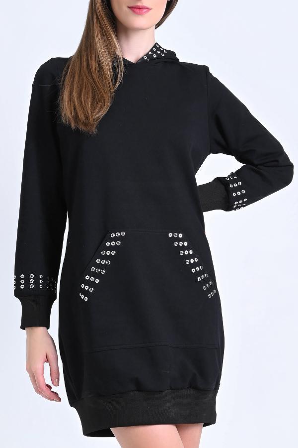 VESTIDO CON HOT FIX