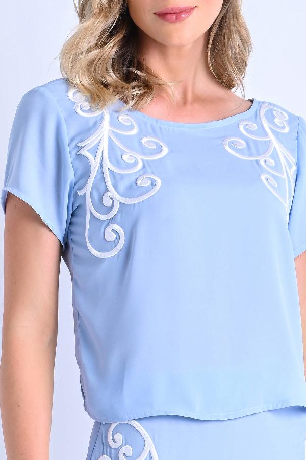 BLUSA CROPPED BORDADA