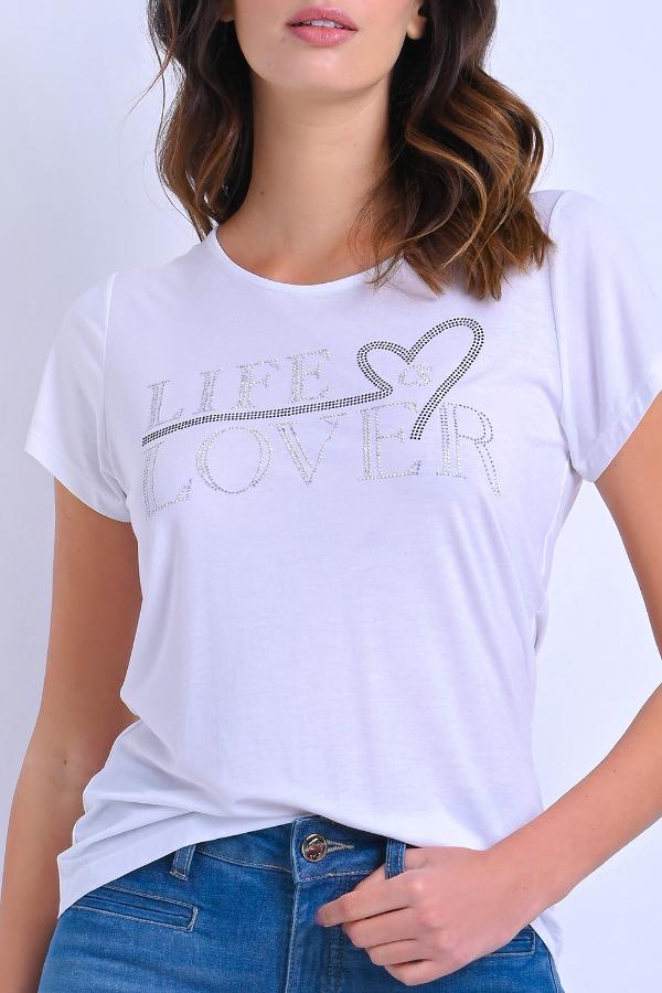 T-SHIRT BASICA CON HOT FIX