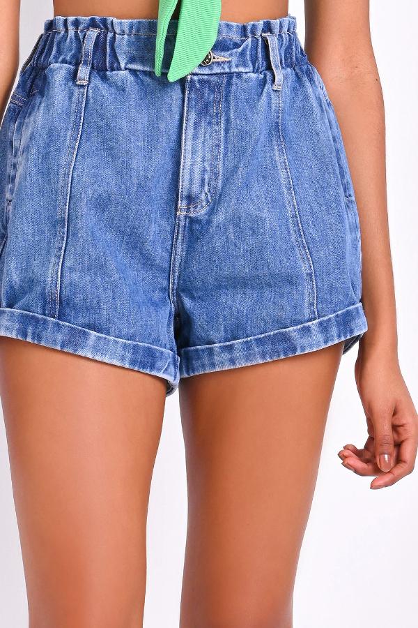 SHORTS RETRO CINTURA ALTA