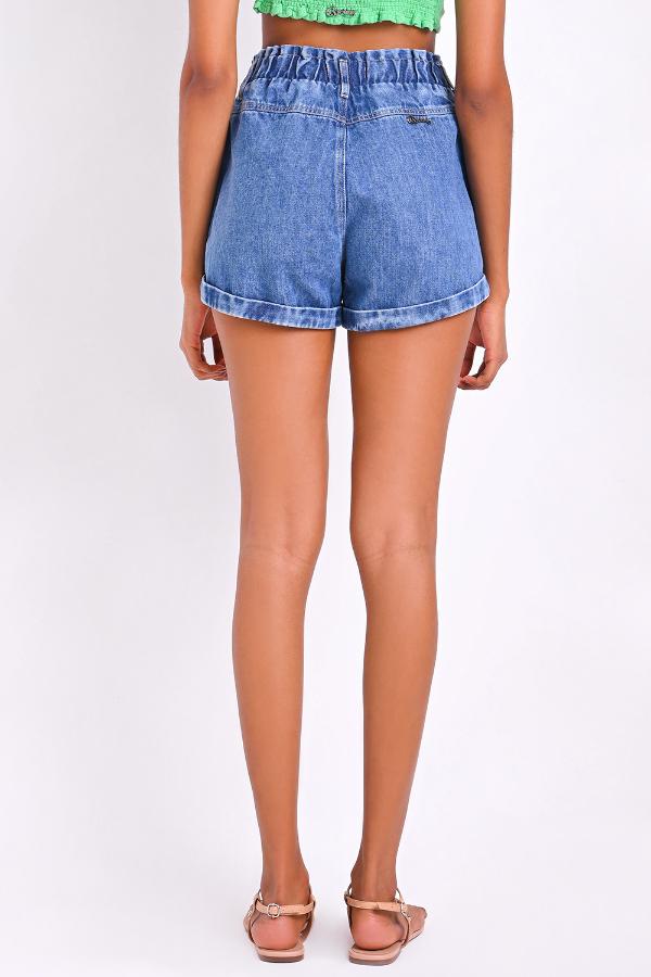SHORTS RETRO CINTURA ALTA