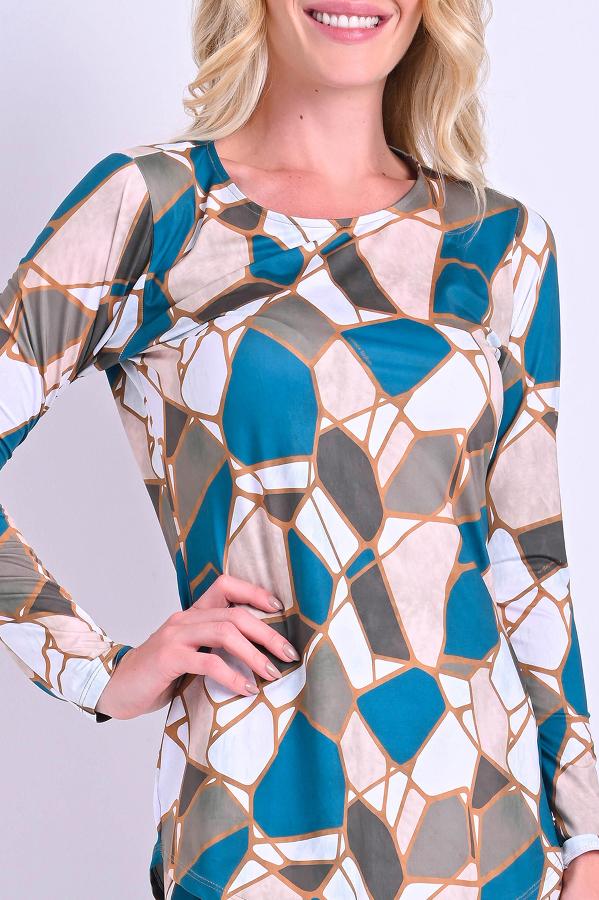 BLUSA BASICA ESTAMPADA