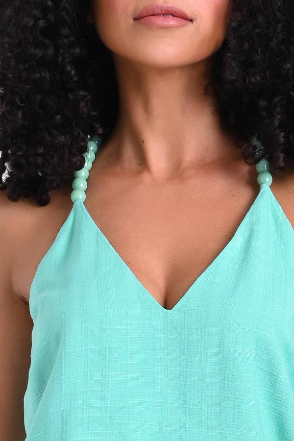 CAMISETA DE TIRANTES CON PICOS NATURALES