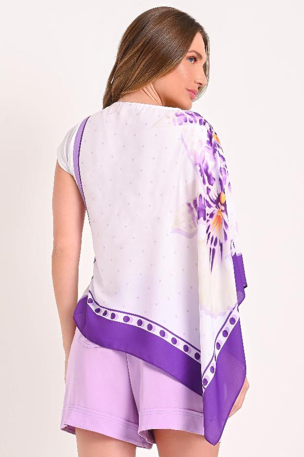 BLUZA CON SUPERPOSICIÓN ASIMÉTRICA