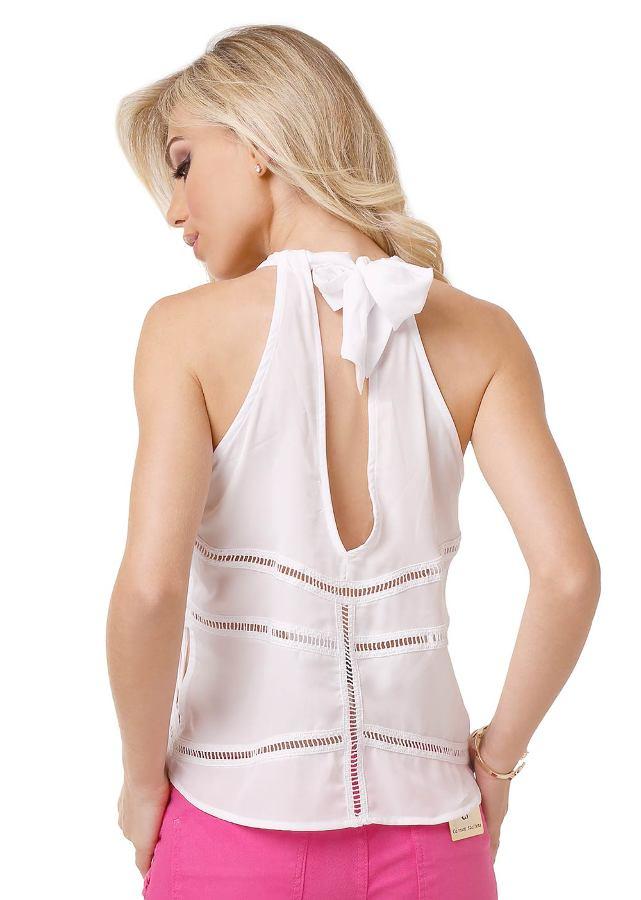 BLUSA FRENTE UNICO CON APLICACIONES
