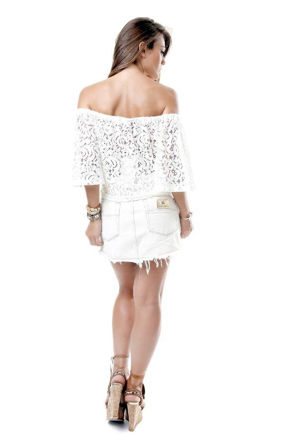 MINI FALDA COLOR CON CADENAS
